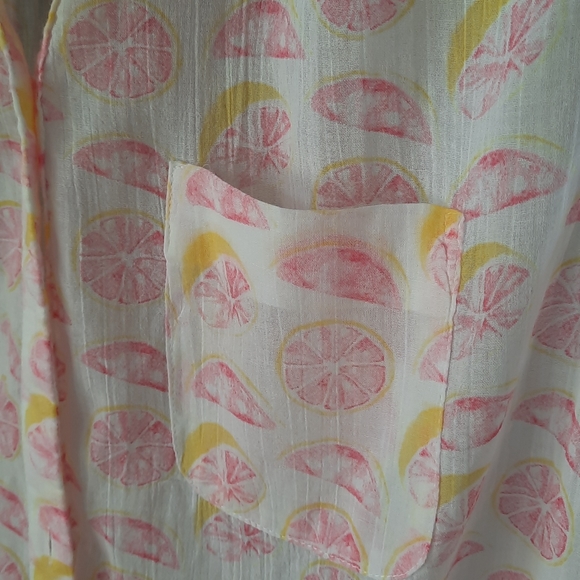Joie Mireio Grapefruit Print Top - Picture 3 of 6